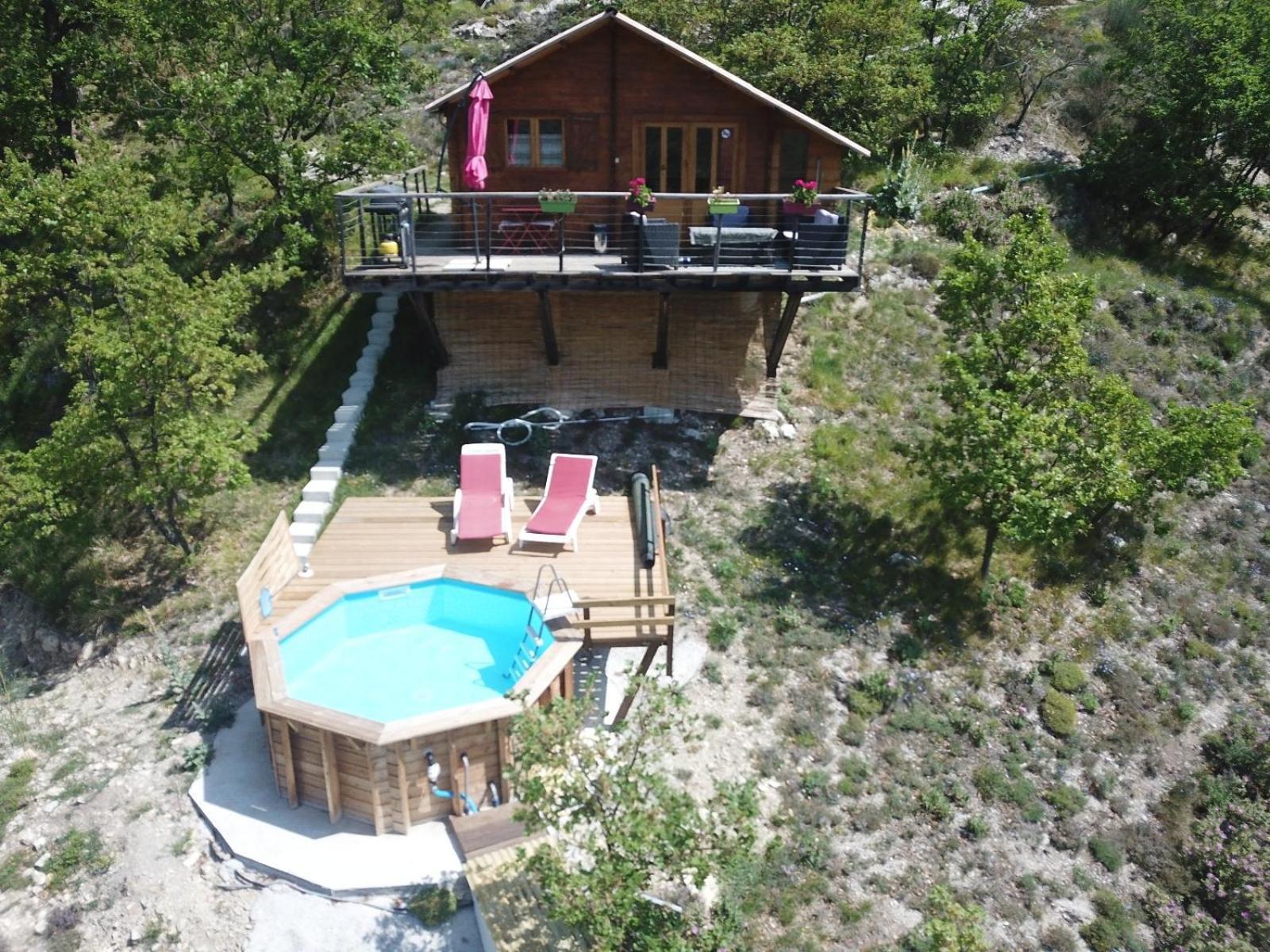 Chalet Sur Pilotis Avec Piscine Privee Lucéram 外观 照片